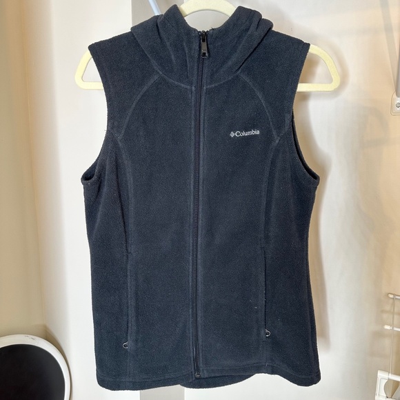 Columbia Fleece Hooded Vest - Picture 1 of 4